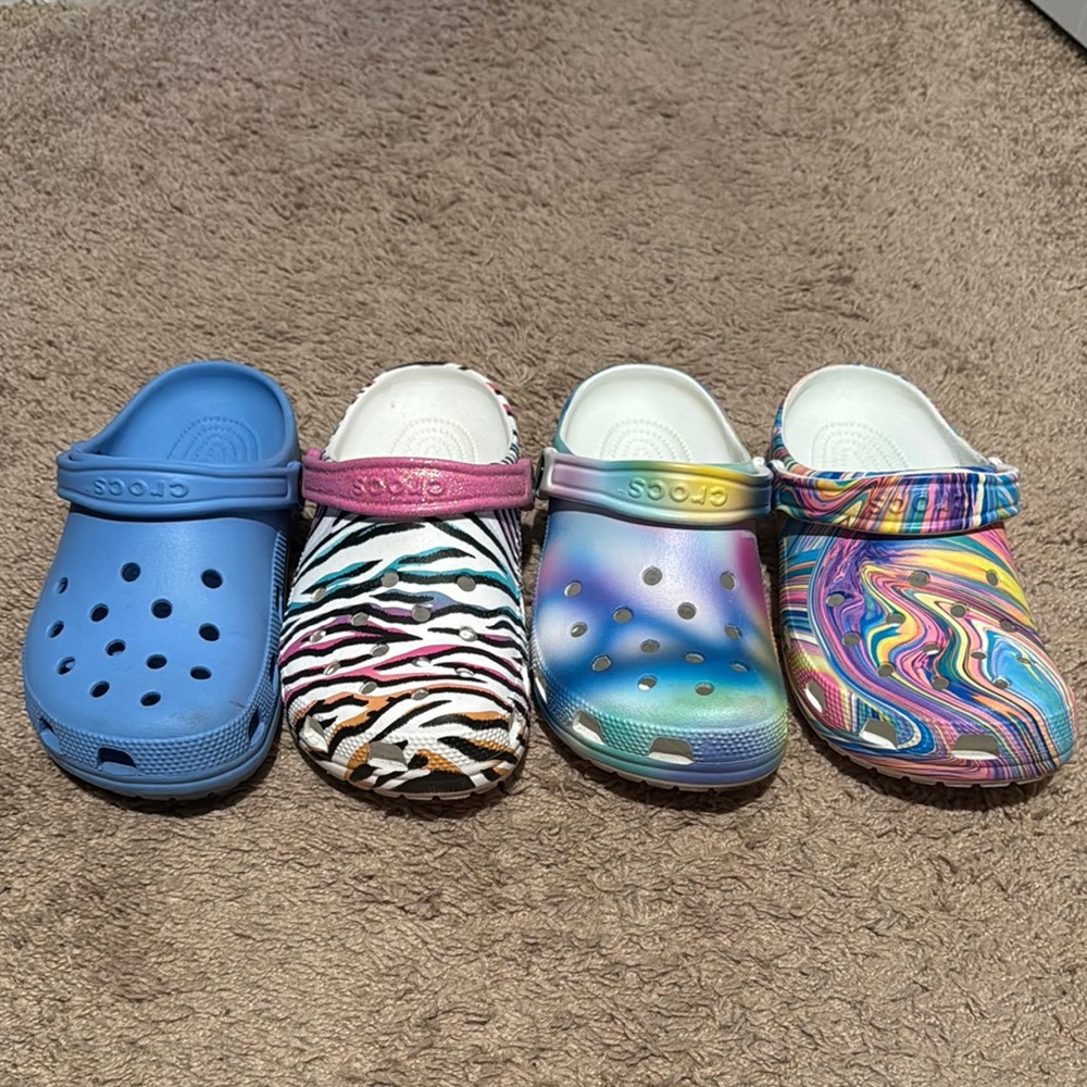 Multicolored Crocs